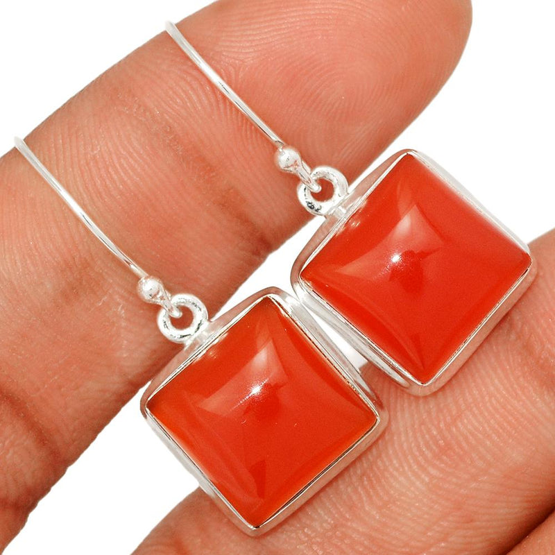 1.3" Red Onyx Earrings - RDXE117