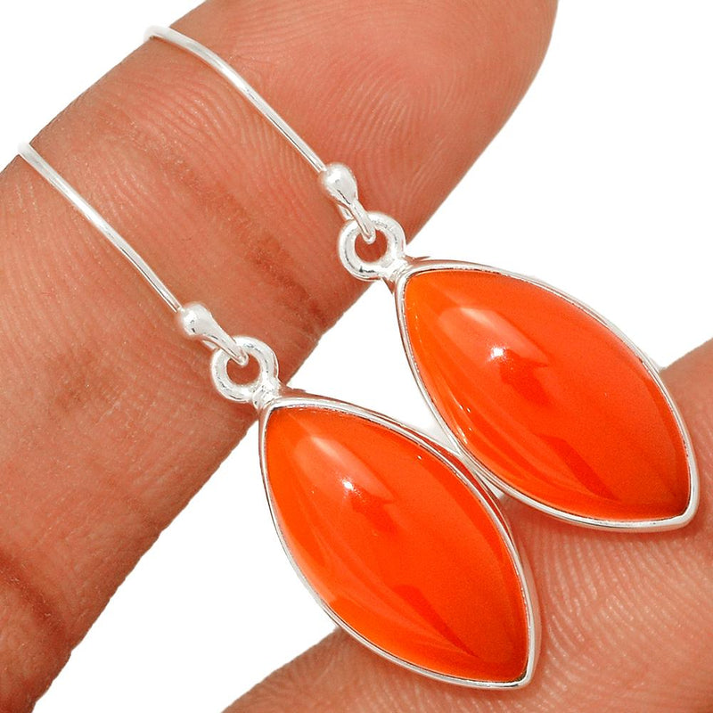 1.6" Red Onyx Earrings - RDXE11