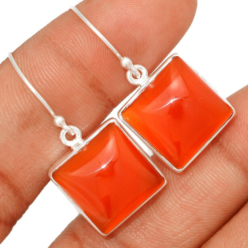 1.3" Red Onyx Earrings - RDXE17