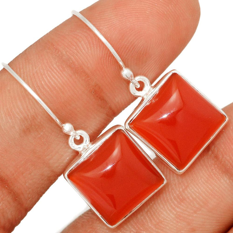 1.3" Red Onyx Earrings - RDXE30