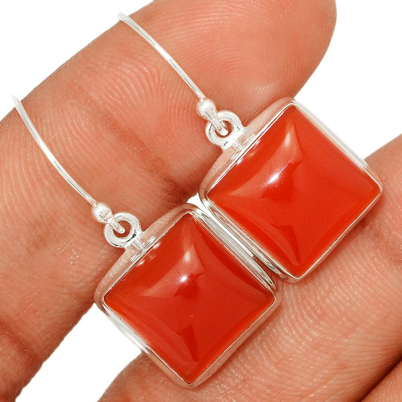 1.2" Red Onyx Earrings - RDXE3