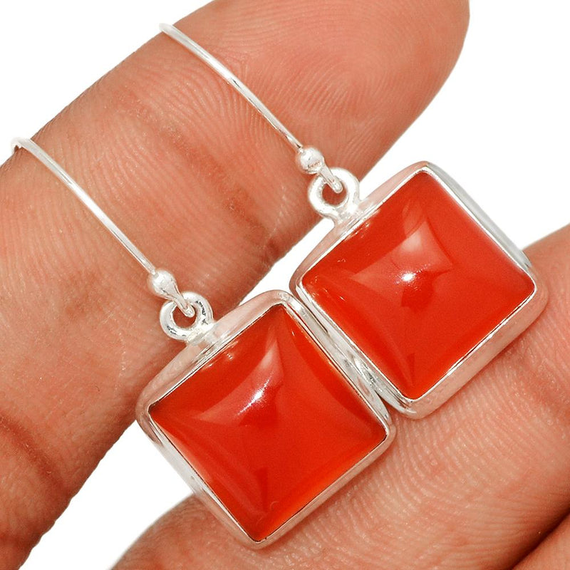 1.3" Red Onyx Earrings - RDXE40