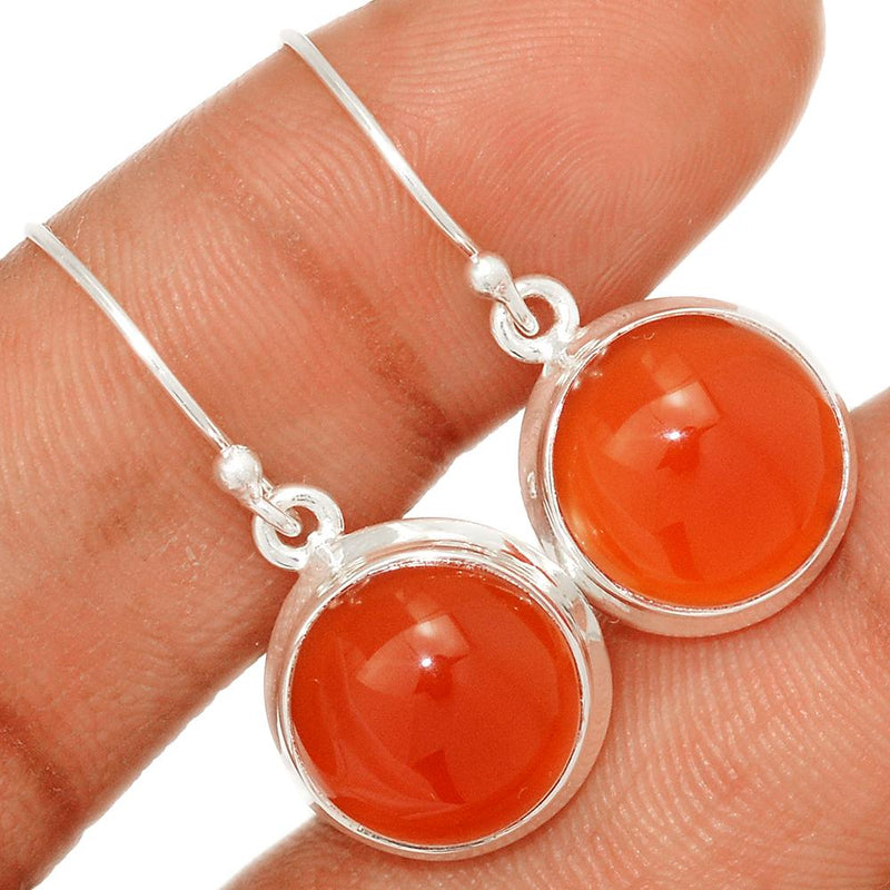 1.3" Red Onyx Earrings - RDXE4