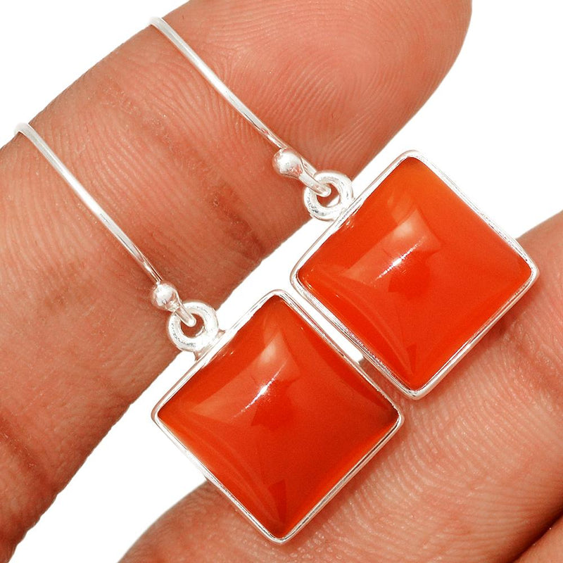 1.3" Red Onyx Earrings - RDXE64