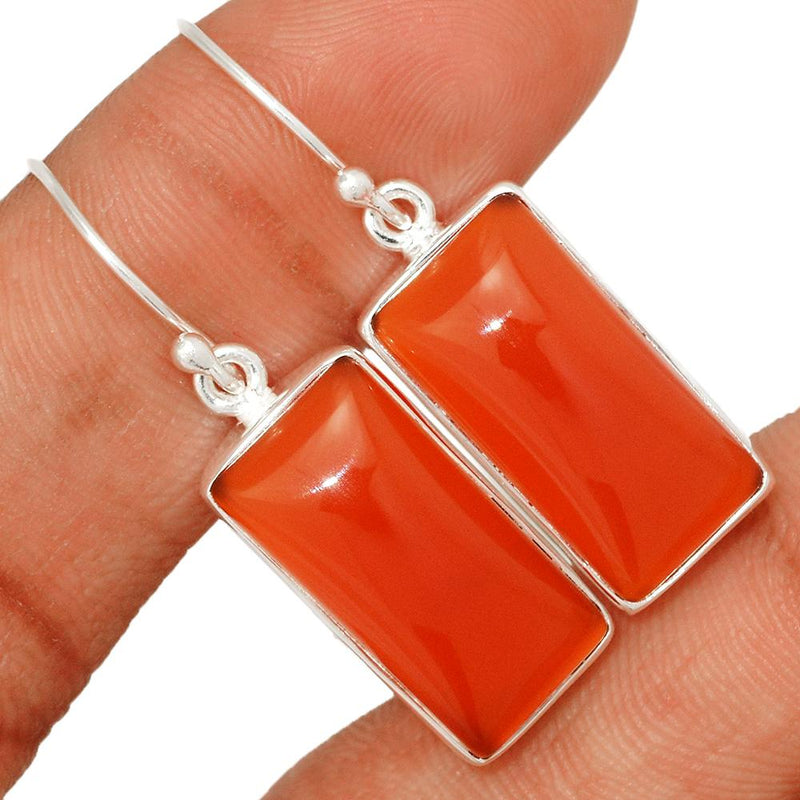 1.2" Red Onyx Earrings - RDXE66