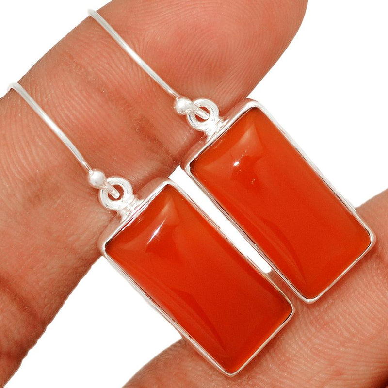 1.2" Red Onyx Earrings - RDXE80