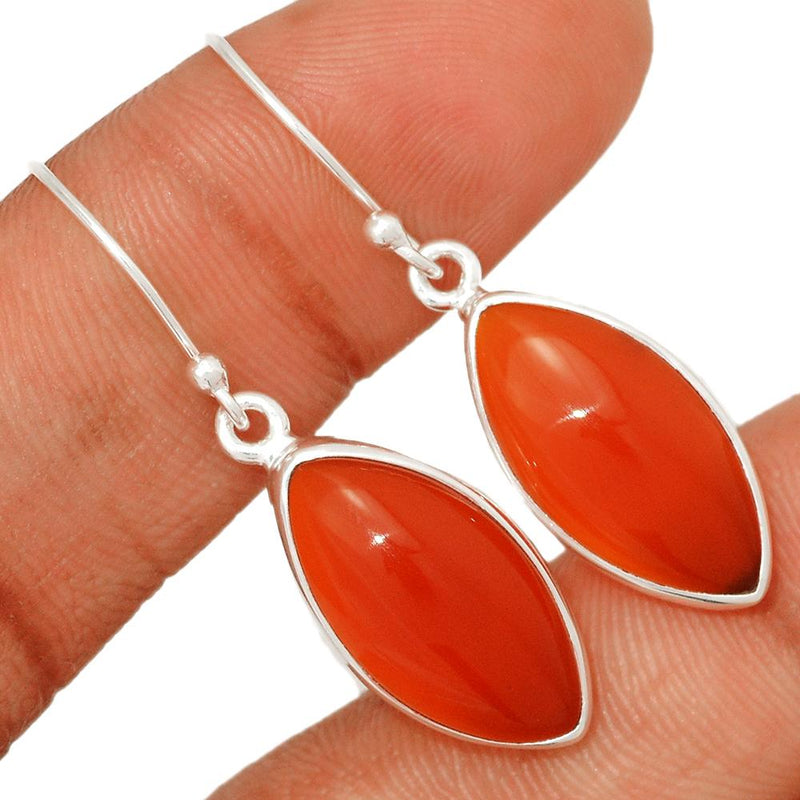 1.6" Red Onyx Earrings - RDXE81