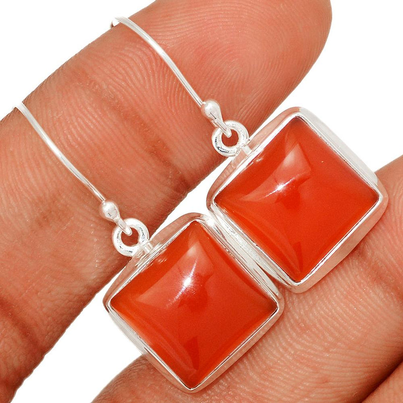 1.3" Red Onyx Earrings - RDXE87