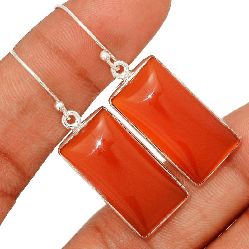 1.7" Red Onyx Earrings - RDXE89