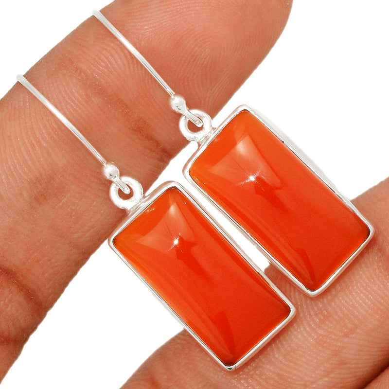 1.6" Red Onyx Earrings - RDXE8