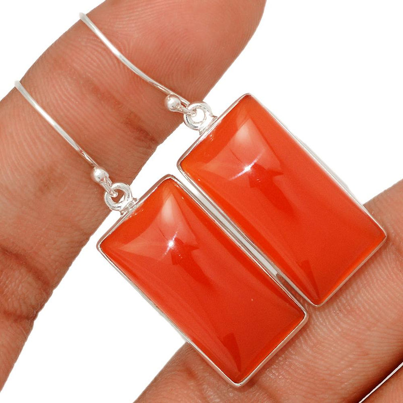 1.7" Red Onyx Earrings - RDXE94