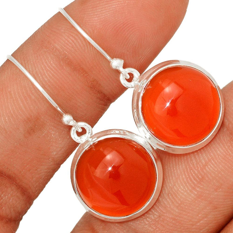 1.5" Red Onyx Earrings - RDXE9