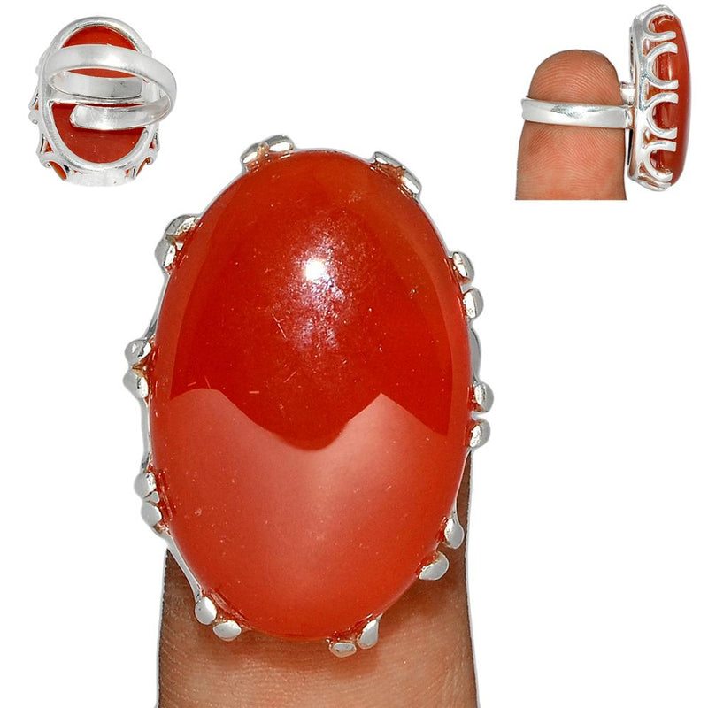 Adjustable Ring - Red Onyx Ring - RDXR13