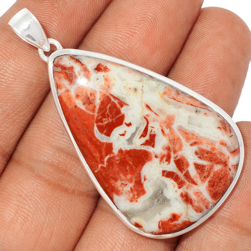 2.1" Red Fancy Jasper Pendants - RFJP36