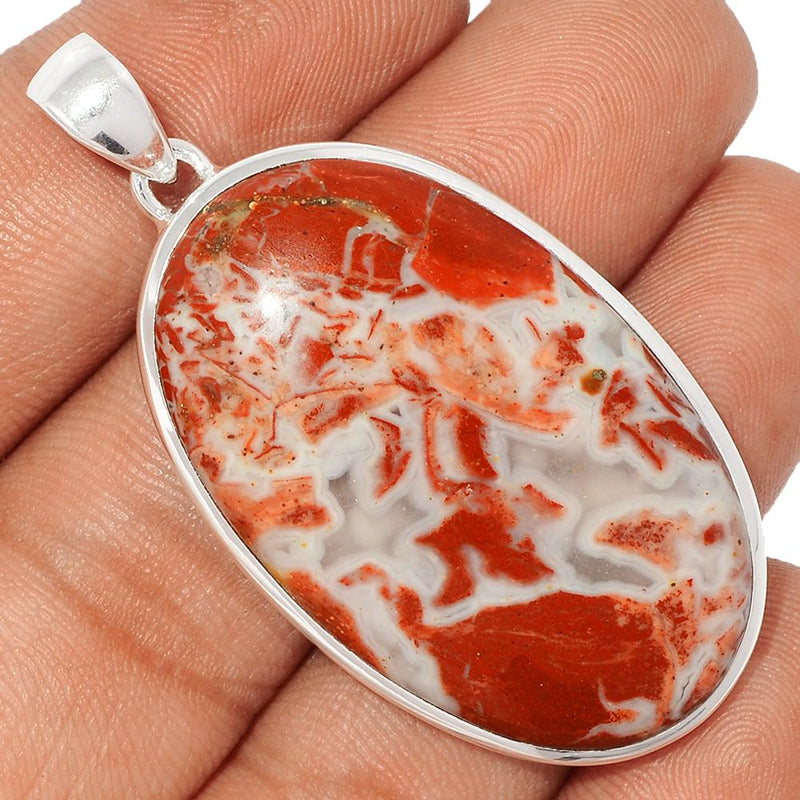 2" Red Fancy Jasper Pendants - RFJP39