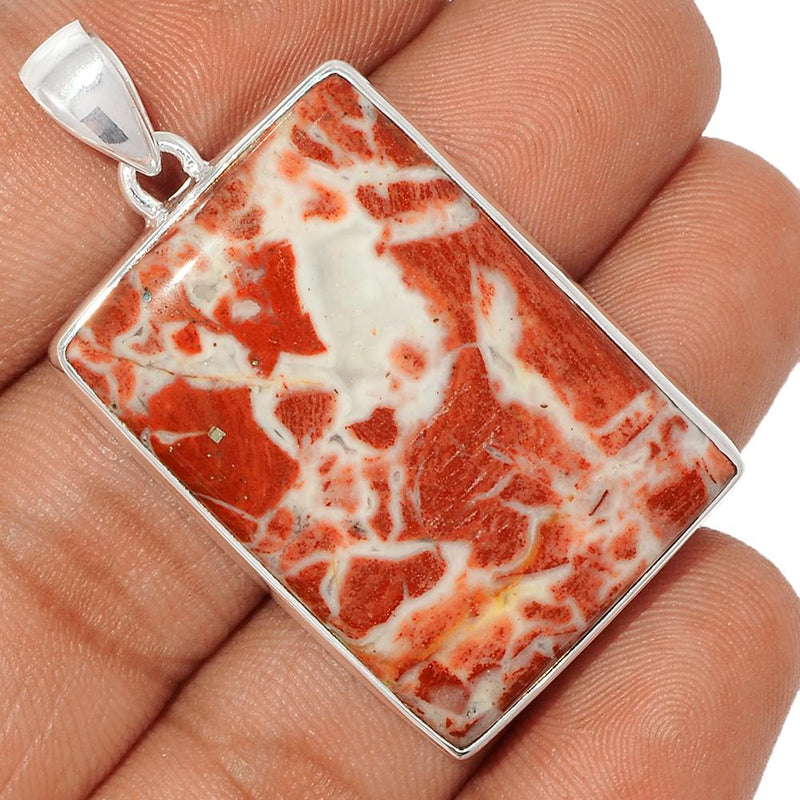 1.7" Red Fancy Jasper Pendants - RFJP40