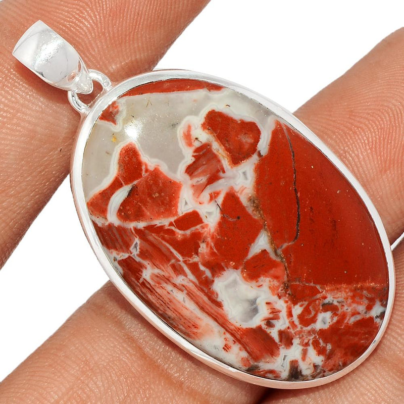 2" Red Fancy Jasper Pendants - RFJP41