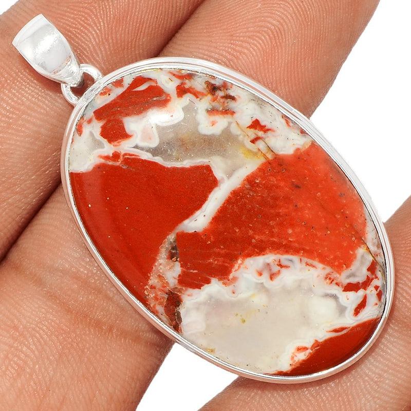 2" Red Fancy Jasper Pendants - RFJP46