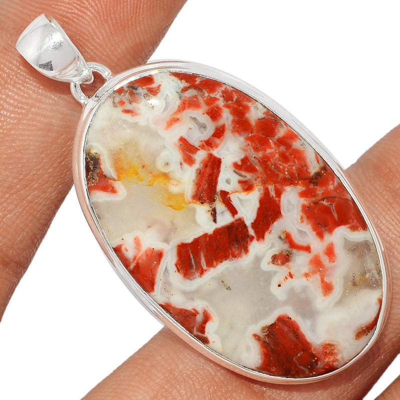2" Red Fancy Jasper Pendants - RFJP47