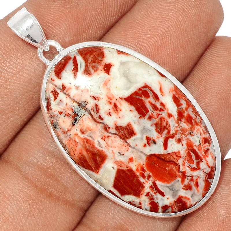 2" Red Fancy Jasper Pendants - RFJP50