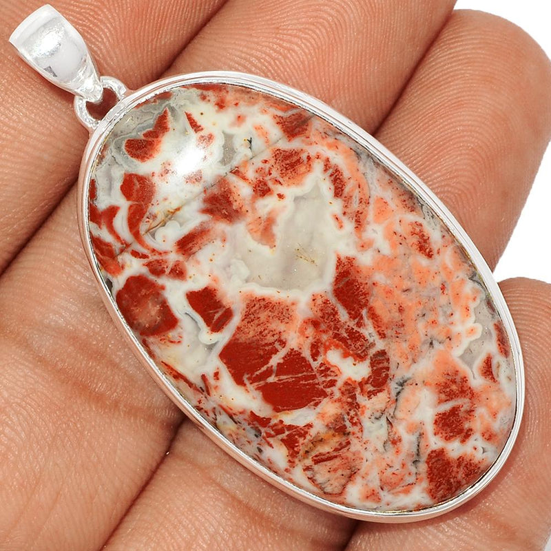 2.1" Red Fancy Jasper Pendants - RFJP53