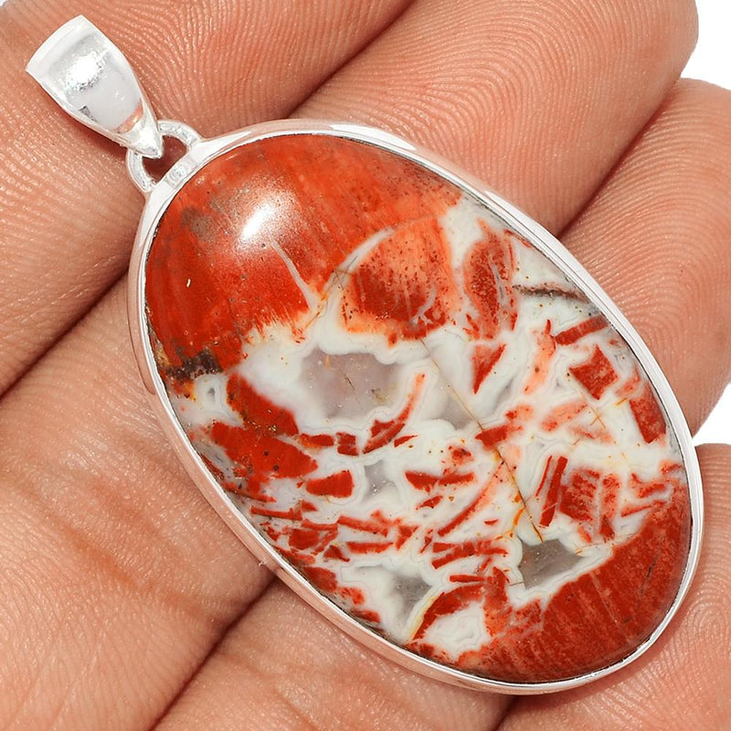 2" Red Fancy Jasper Pendants - RFJP54