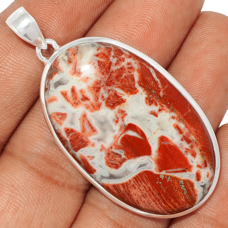 2.1" Red Fancy Jasper Pendants - RFJP56