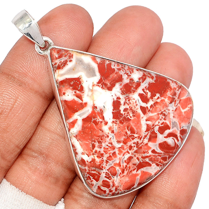 2.3" Red Fancy Jasper Pendants - RFJP70