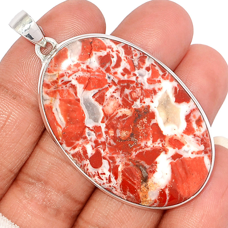 2.2" Red Fancy Jasper Pendants - RFJP74