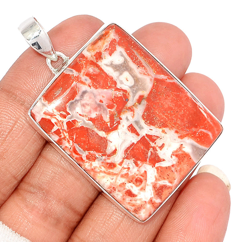 2" Red Fancy Jasper Pendants - RFJP78