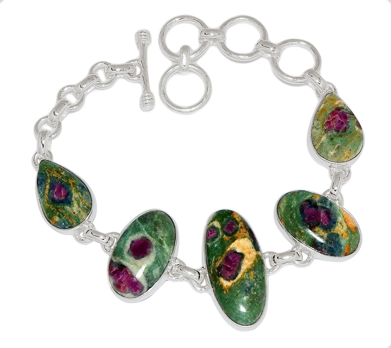 8.2" Ruby In Fuchsite Bracelets - RIFB31