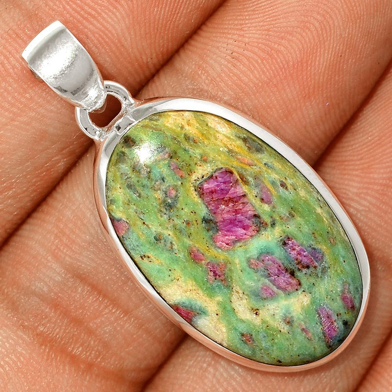 1.6" Ruby In Fuchsite Pendants - RIFP1586