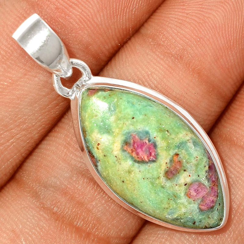 1.5" Ruby In Fuchsite Pendants - RIFP1597
