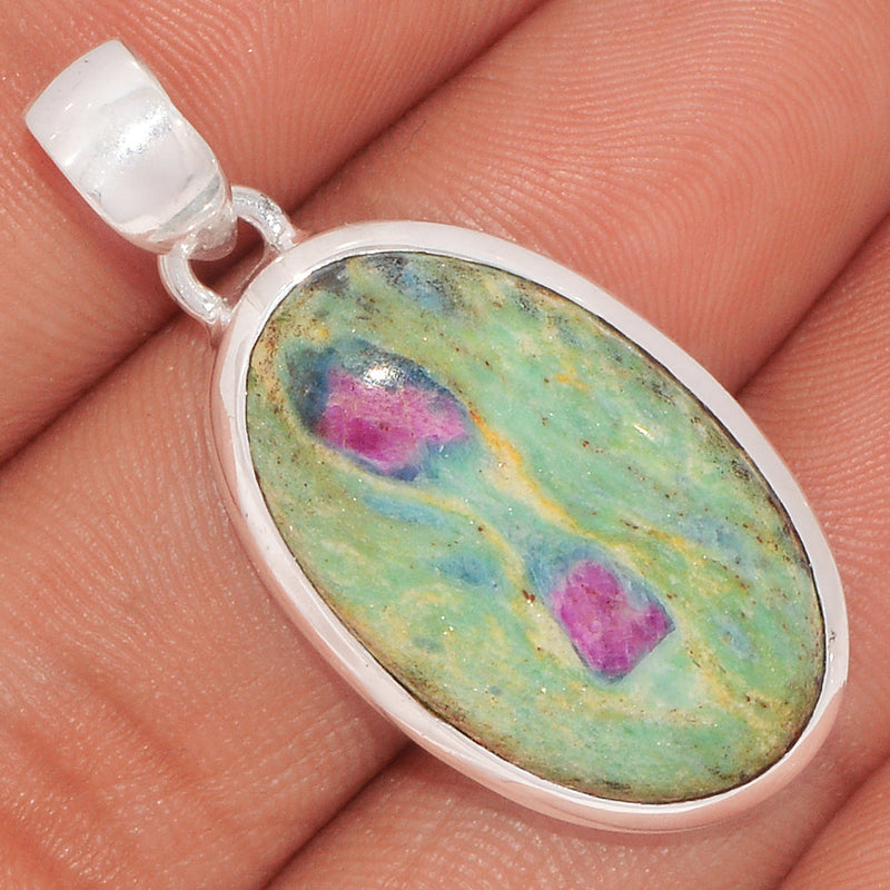 1.5" Ruby In Fuchsite Pendants - RIFP1669