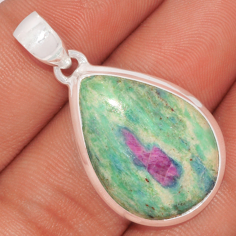 1.5" Ruby In Fuchsite Pendants - RIFP1674