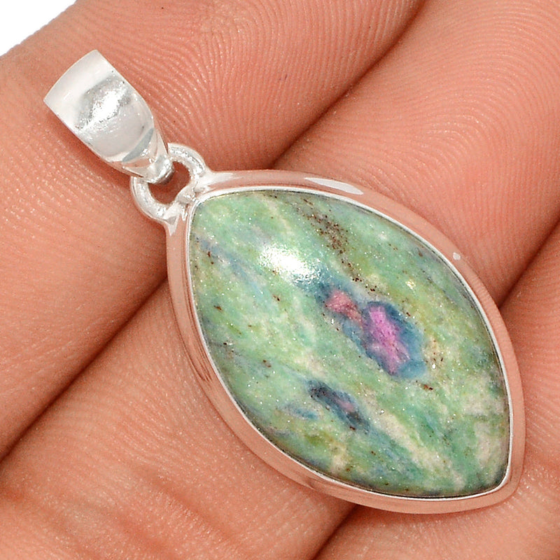 1.5" Ruby In Fuchsite Pendants - RIFP1689