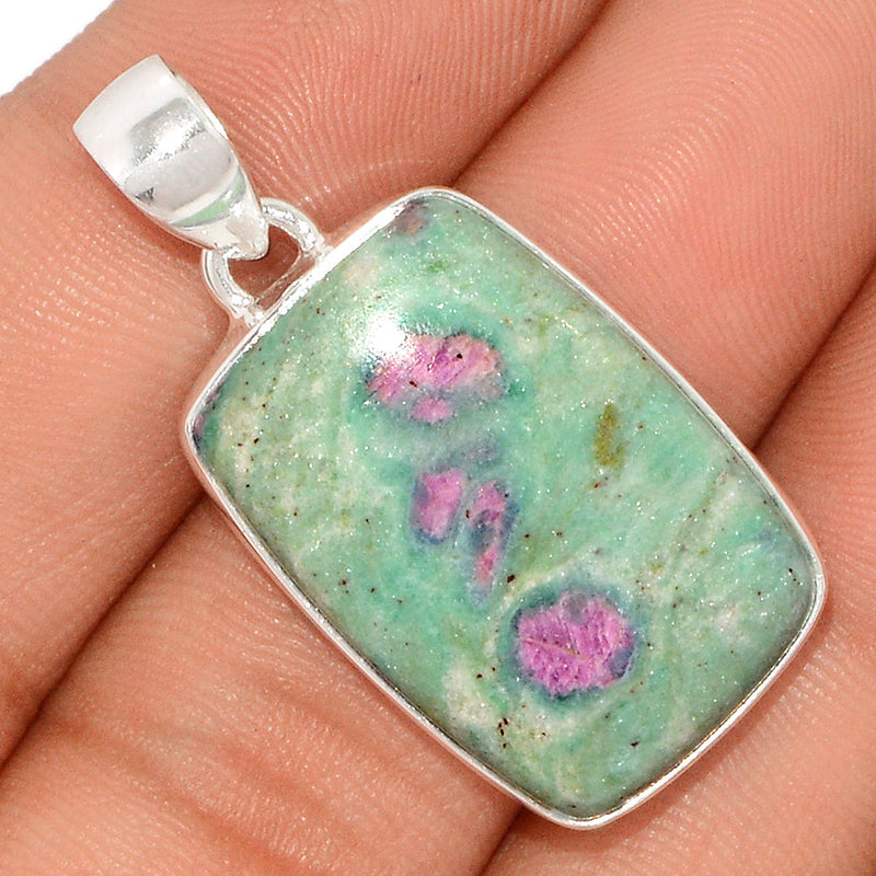 1.5" Ruby In Fuchsite Pendants - RIFP1694