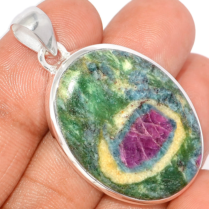 1.7" Ruby In Fuchsite Pendants - RIFP1813