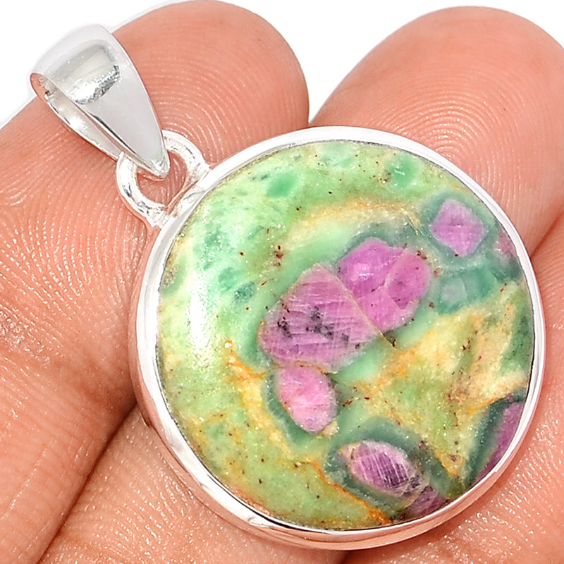 1.5" Ruby In Fuchsite Pendants - RIFP1816