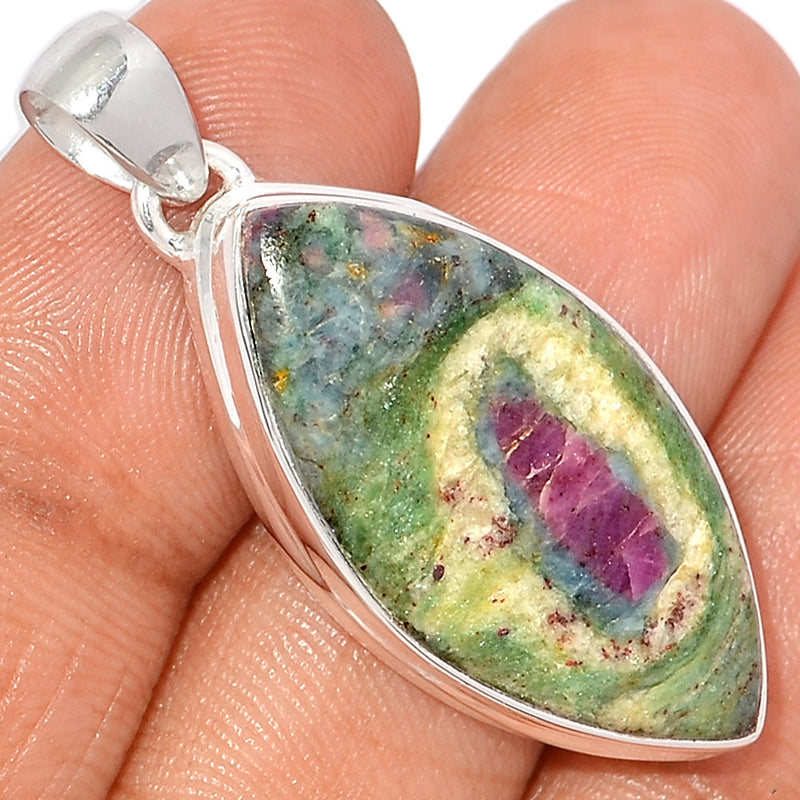 1.6" Ruby In Fuchsite Pendants - RIFP1846