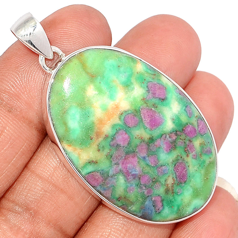 2.1" Ruby In Fuchsite Pendants - RIFP1881