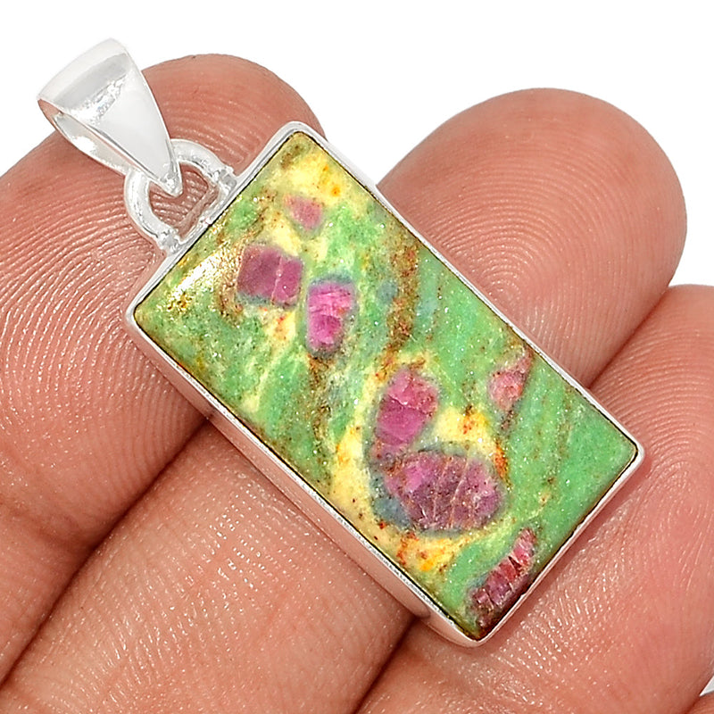 1.5" Ruby In Fuchsite Pendants - RIFP1886