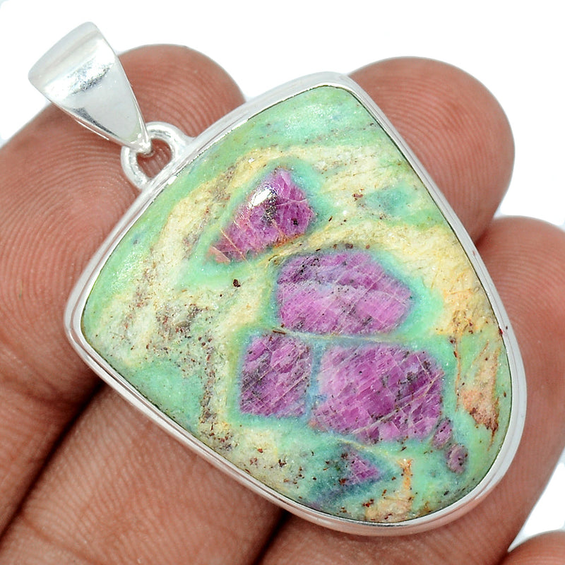 1.7" Ruby In Fuchsite Pendants - RIFP1888