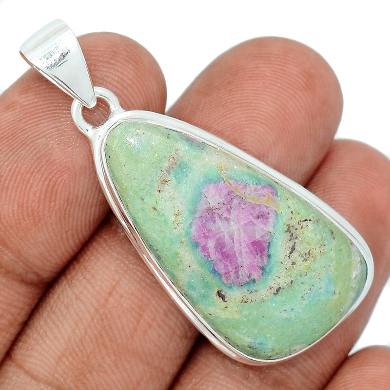 1.7" Ruby In Fuchsite Pendants - RIFP1890