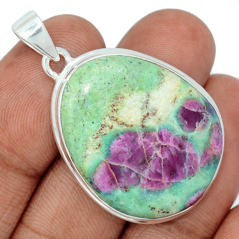 1.7" Ruby In Fuchsite Pendants - RIFP1892