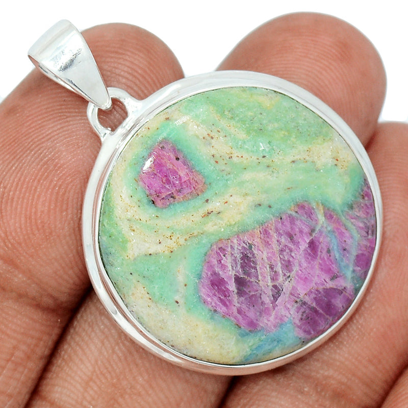 1.5" Ruby In Fuchsite Pendants - RIFP1894