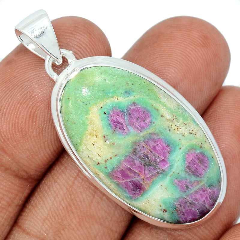 1.7" Ruby In Fuchsite Pendants - RIFP1895