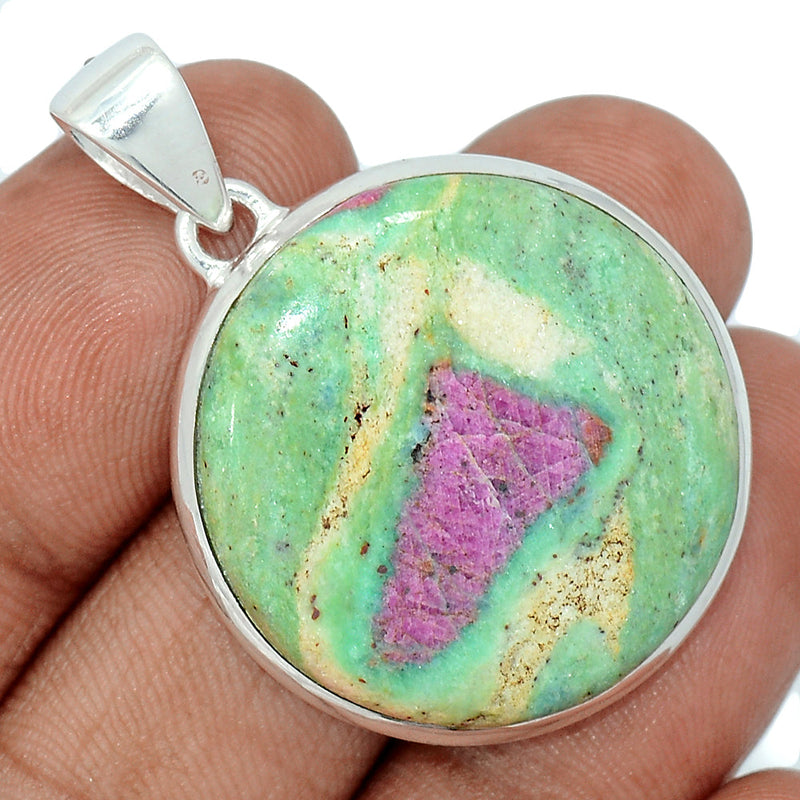 1.5" Ruby In Fuchsite Pendants - RIFP1897