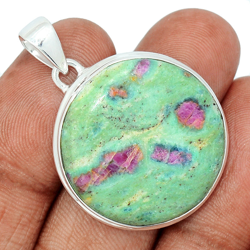 1.5" Ruby In Fuchsite Pendants - RIFP1909