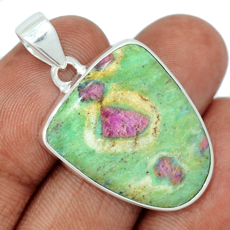 1.5" Ruby In Fuchsite Pendants - RIFP1912